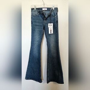 Rise Supply Co. Medium Blue Stretch Denim Flairs Sz 5